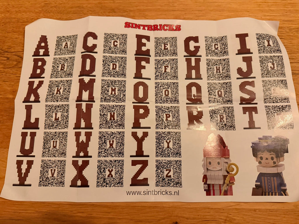 Bouw je eigen Chocoladeletter - Sintbricks