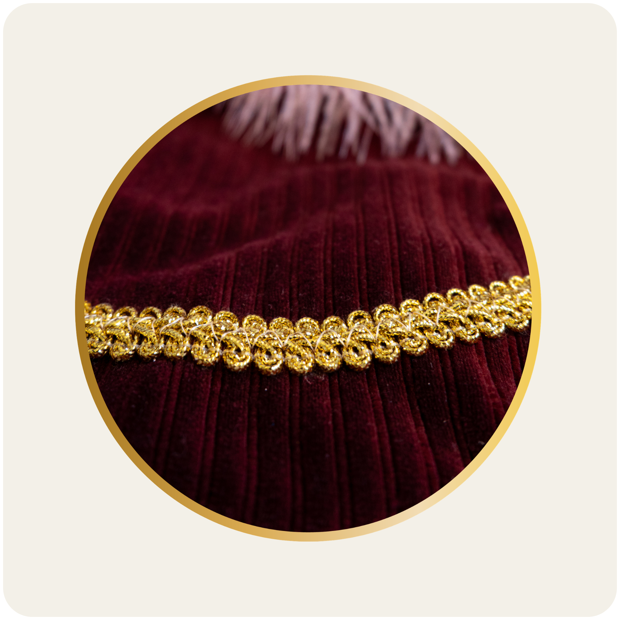 Royal Burgundy pietenmuts