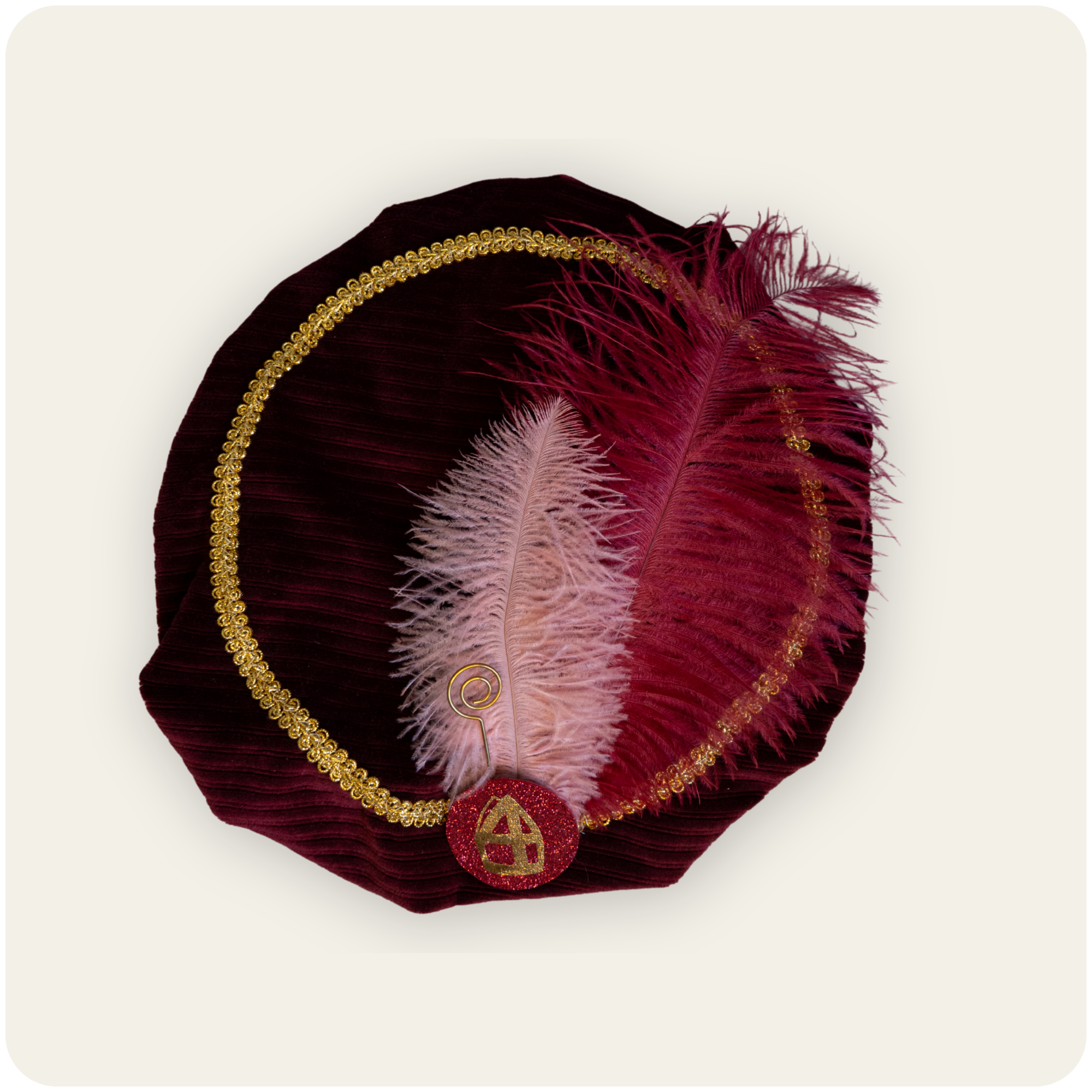 Royal Burgundy pietenmuts