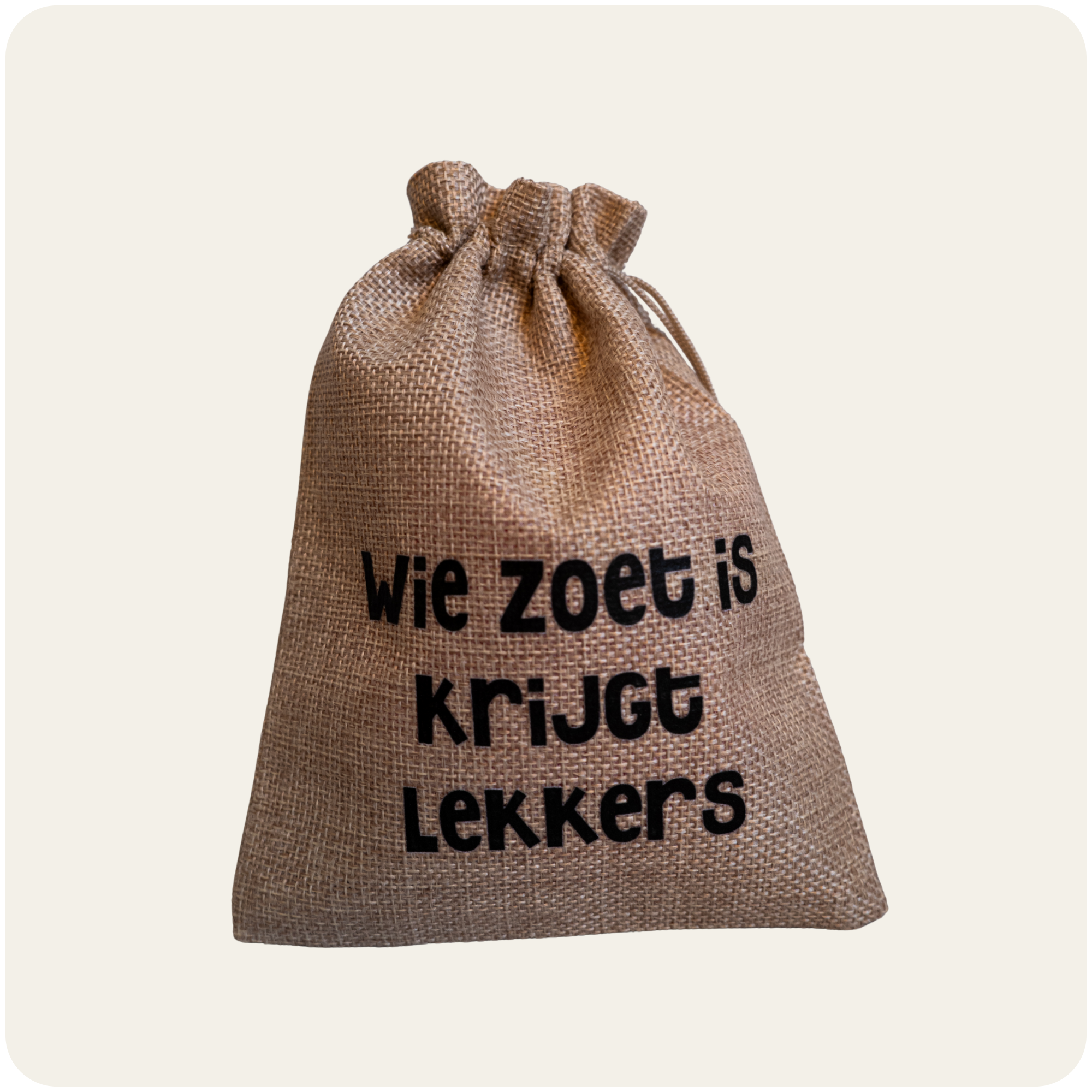 Wie zoet is krijgt lekkers – Pepernootzakje