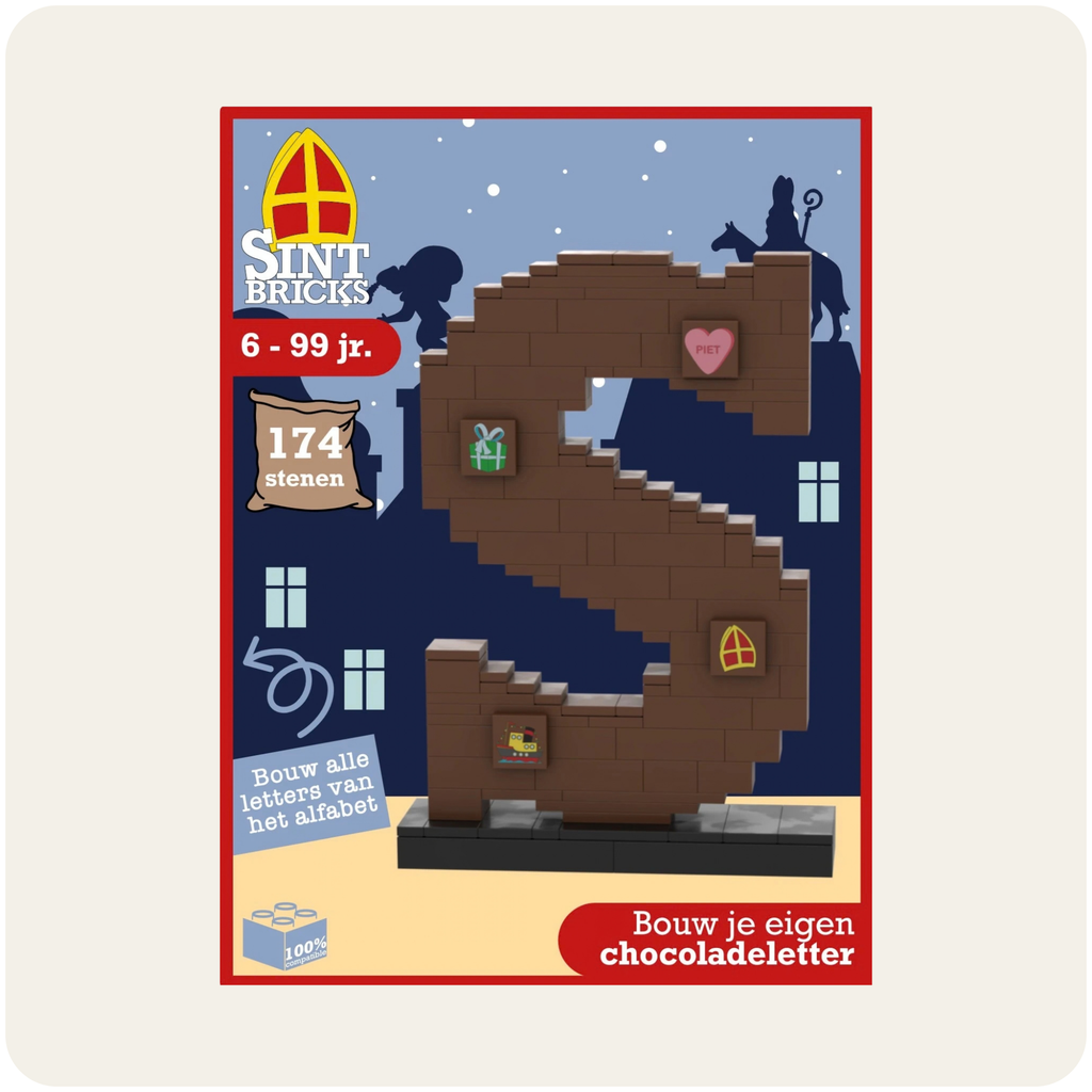 Sintbricks - Bouw je eigen Chocoladeletter