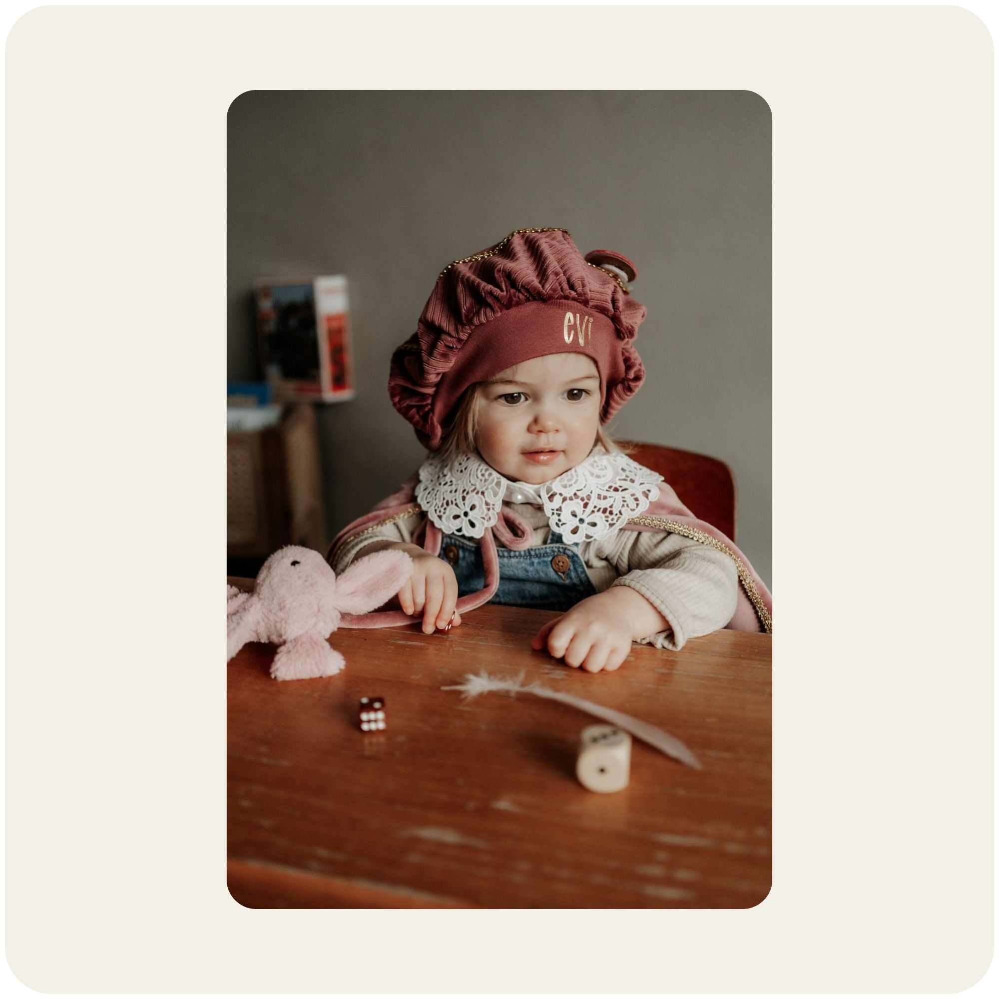Vintage Pink pietenmuts