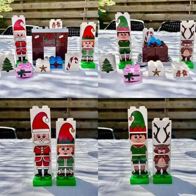 XL Kerst Bricks Bouwset (27-delig) | Compatibel met Duplo® | Atelier 512
