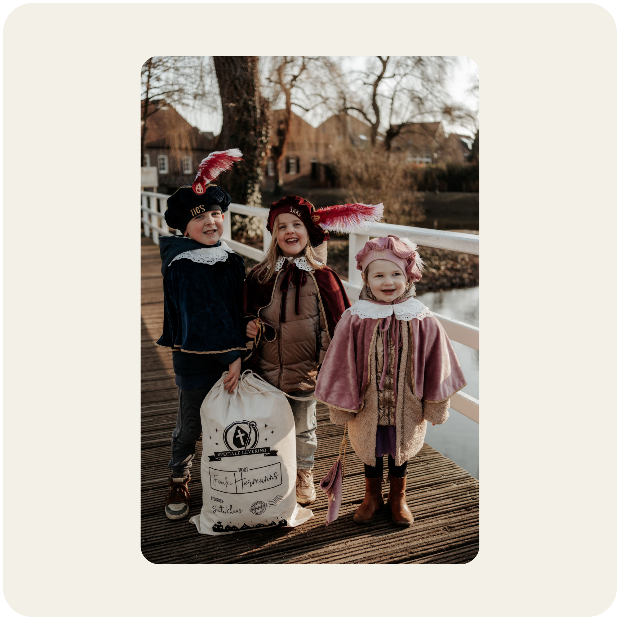 Sinterklaas cadeauzak met naam