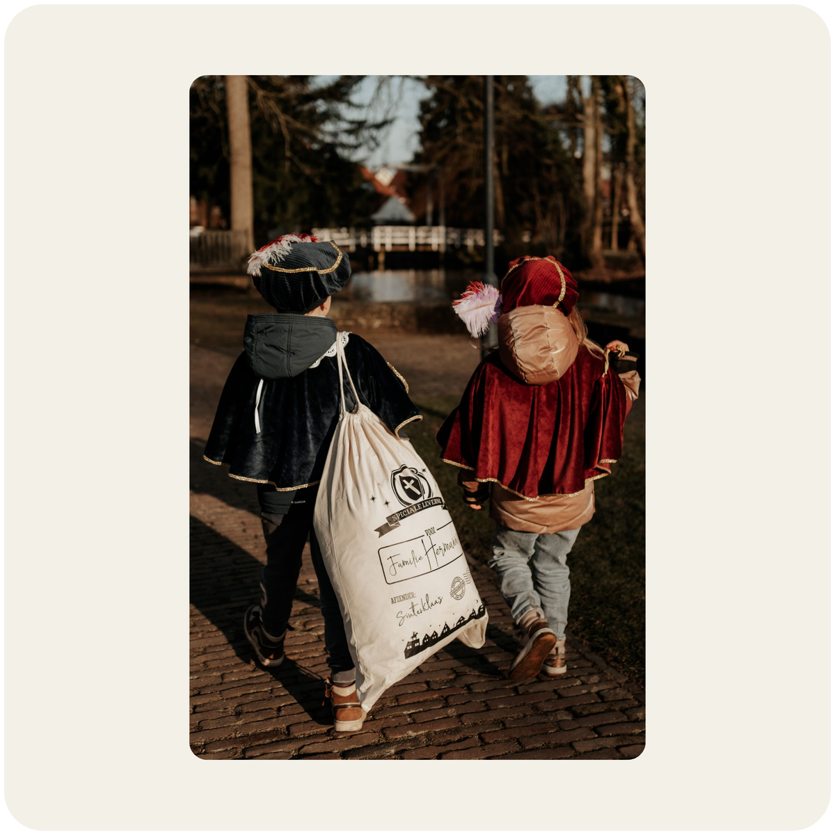 Sinterklaas cadeauzak met naam
